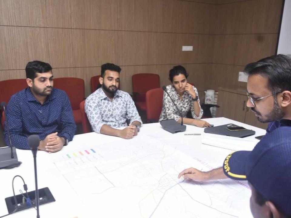 Silvassa identifying the city's walking and cycling network